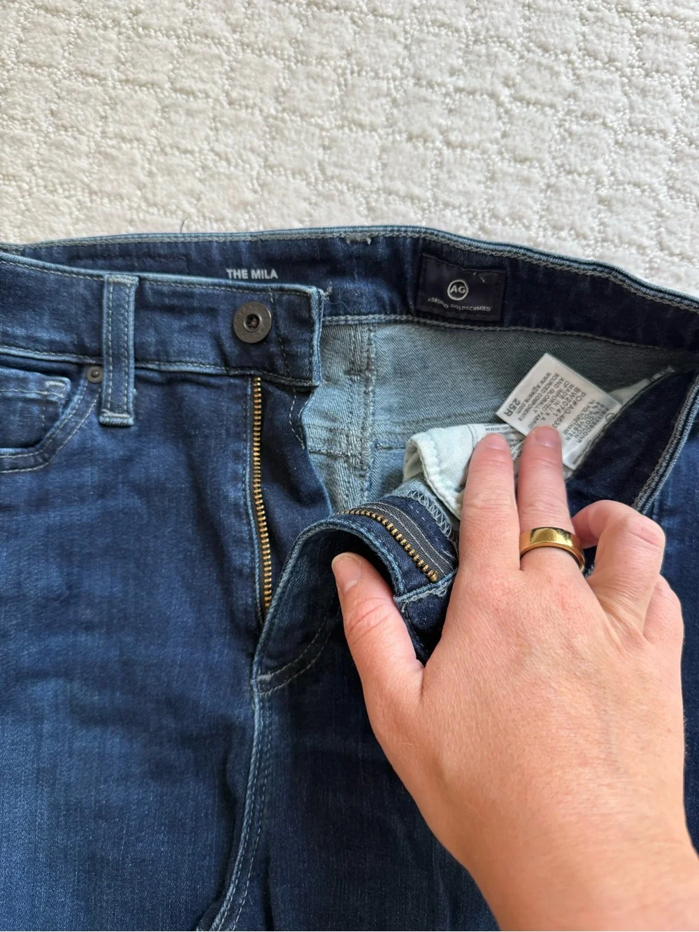 AG Adriano Goldschmied Dark Blue Skinny Jeans
